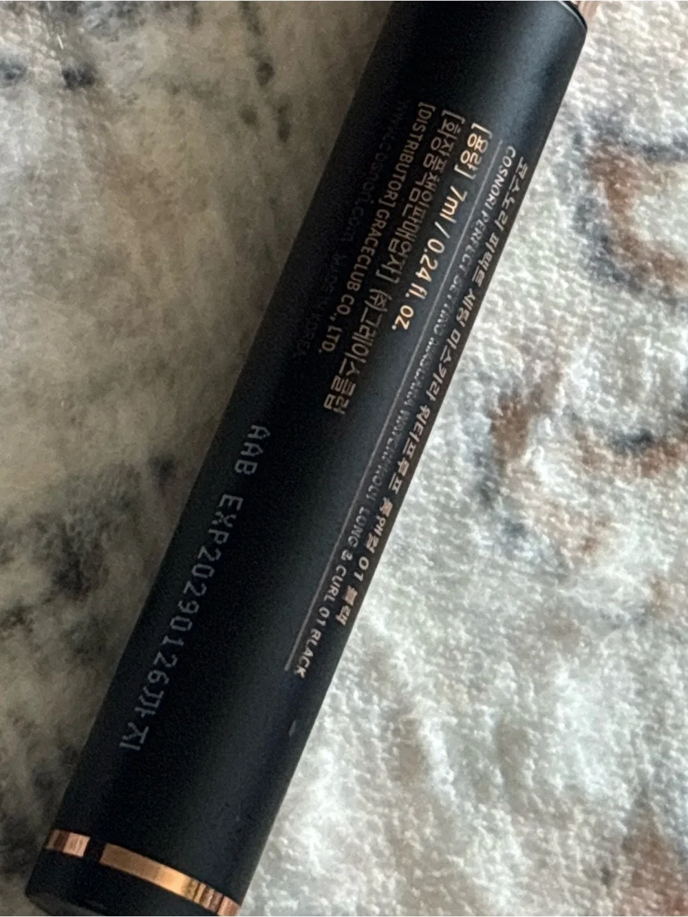 Cosnori Perfect Setting Mascara – Black with Rose Gold Cap